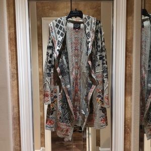 Johnnny Was Embroidered Floral Hooded Sweater